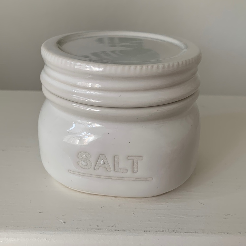 Cost Plus World Market Ceramic White Jar